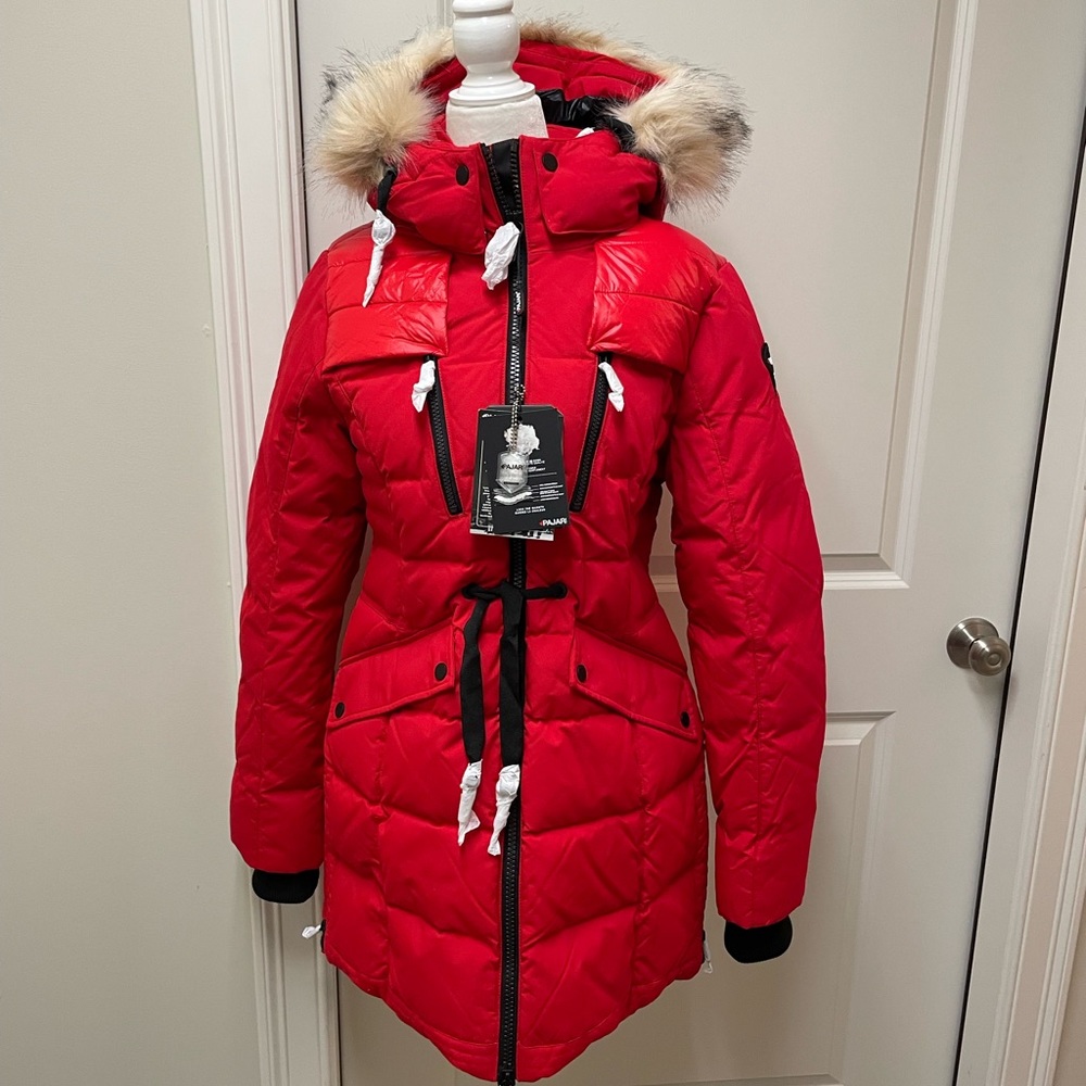 Faux Fur Trim Down Puffer Coat from PAJAR